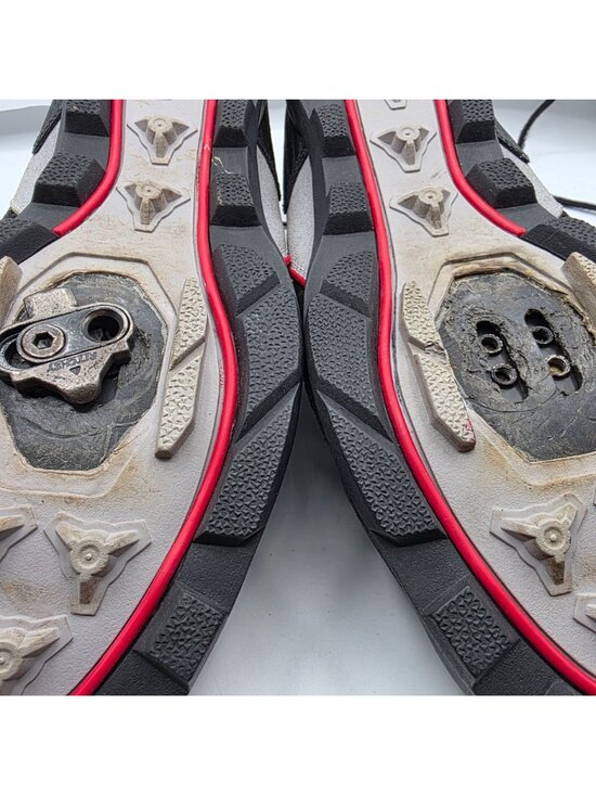 Vintage Adidas El Moro Mens MTB Cycling Shoes Size 10 Black Red Sportswear